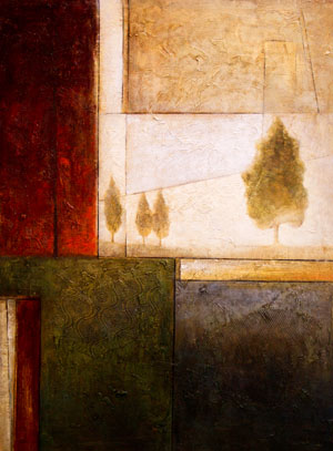 art gallery outlet oil painting--contemporary trees 1